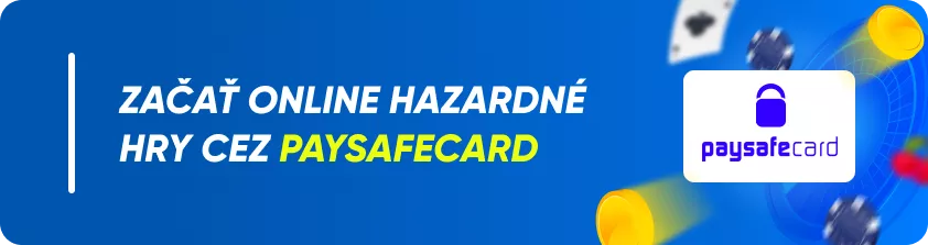 začať online hazardné hry cez Paysafecard