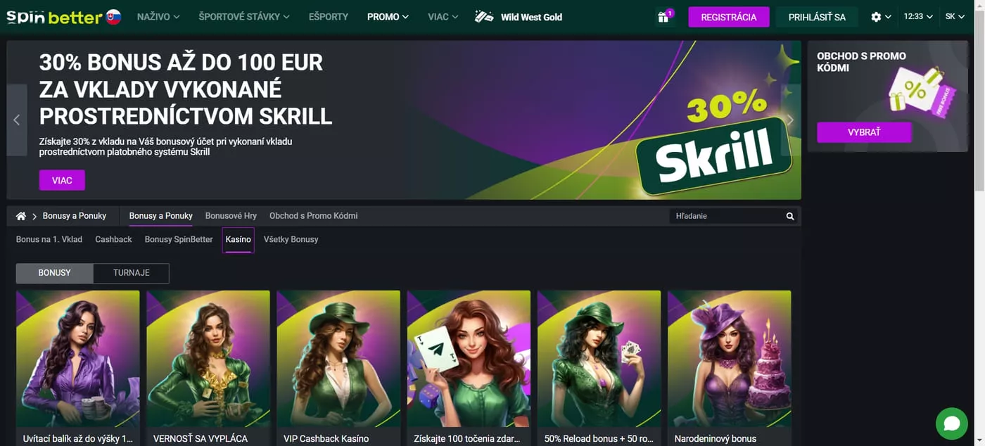 Spinbetter Casino Promo akcie