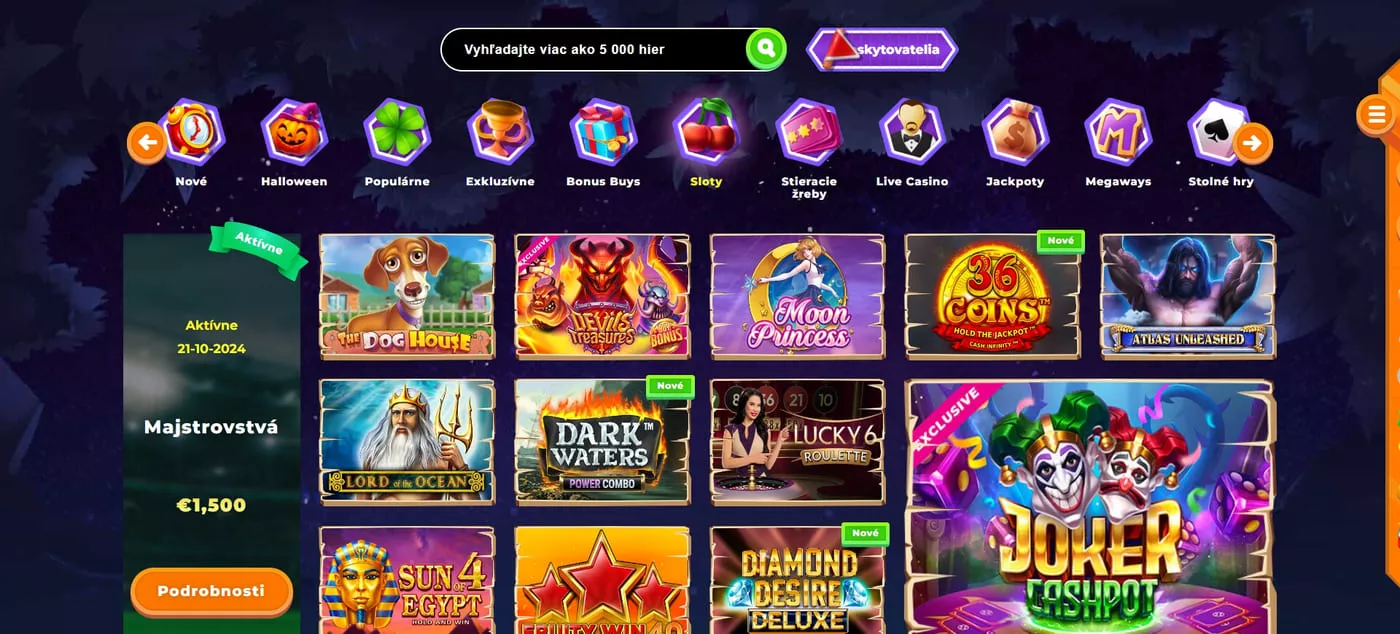 Wazamba Casino Sloty