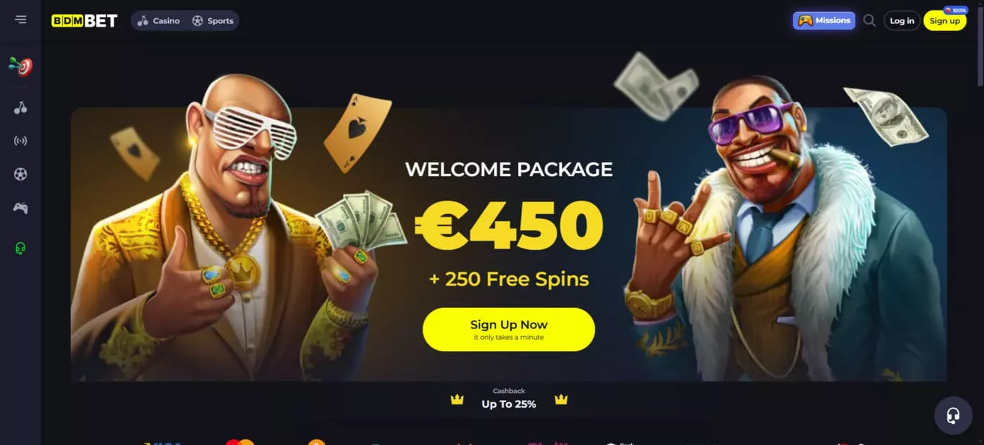 Bdmbet Casino Domovská stránka