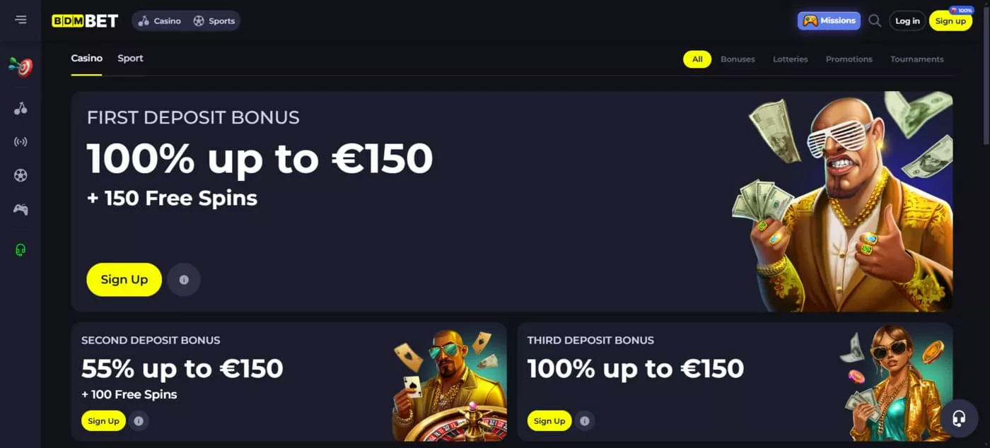 Bdmbet Casino Promo akcie