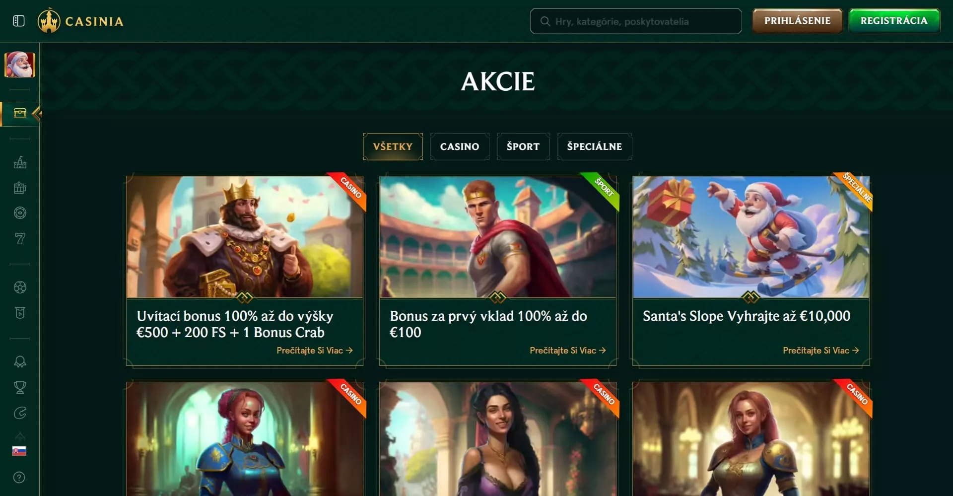 Casinia propagačné akcie