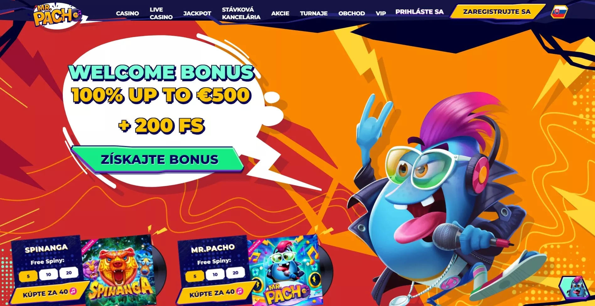 MrPacho hlavná stránka