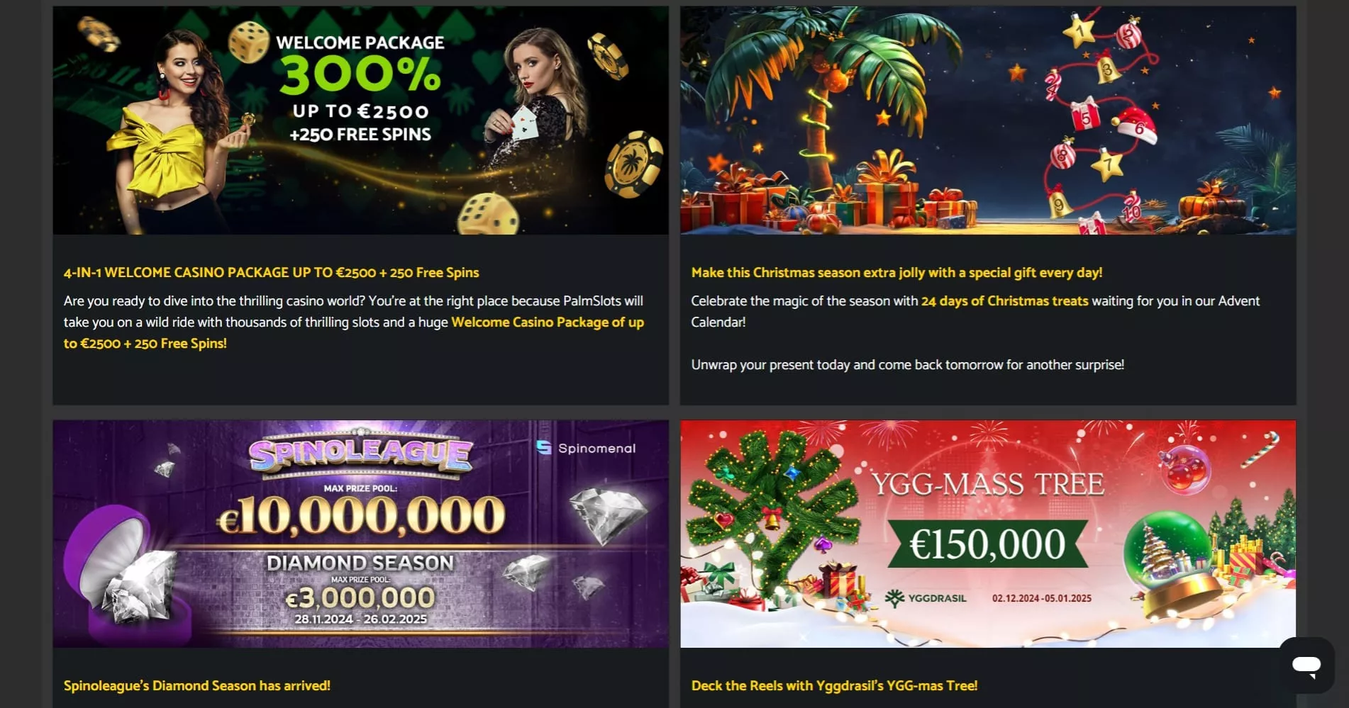 PalmSlots propagačné akcie