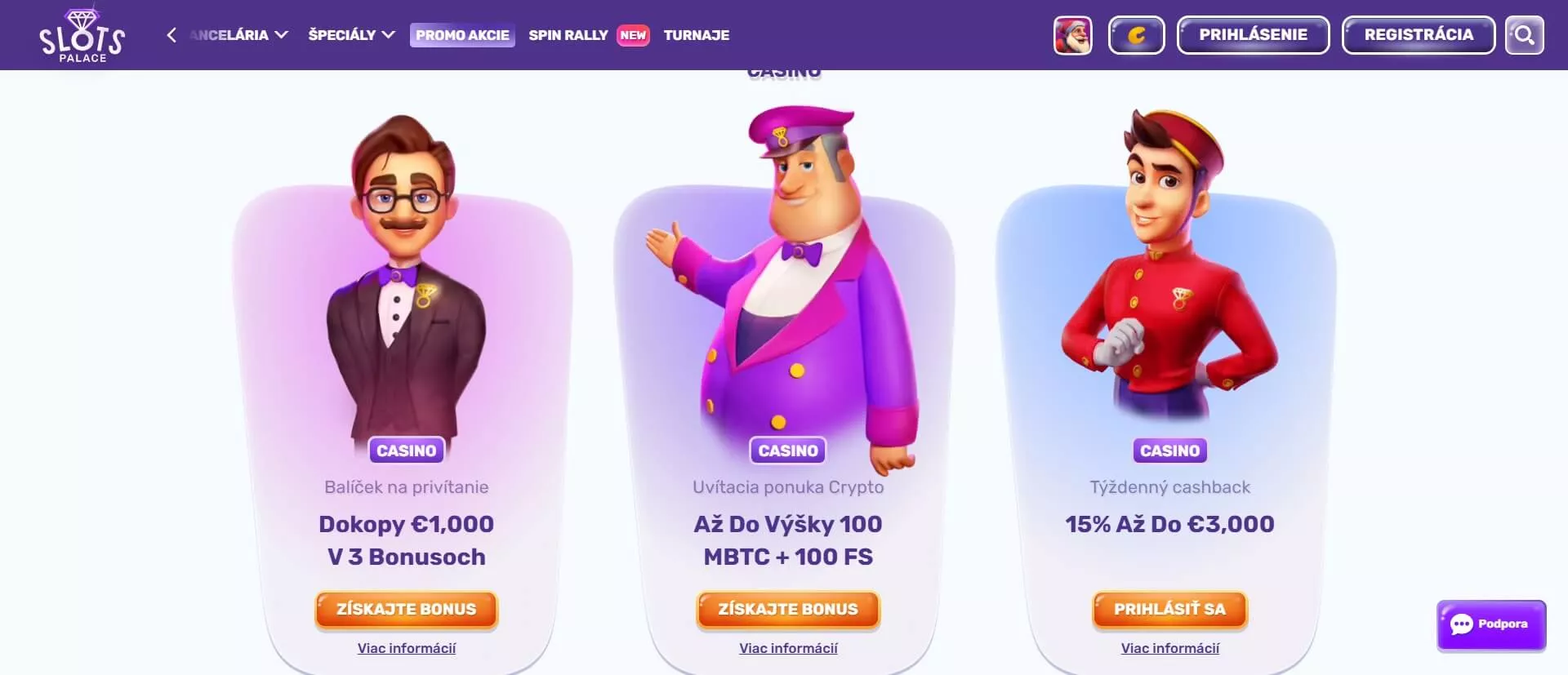 Slotspalace casino promos
