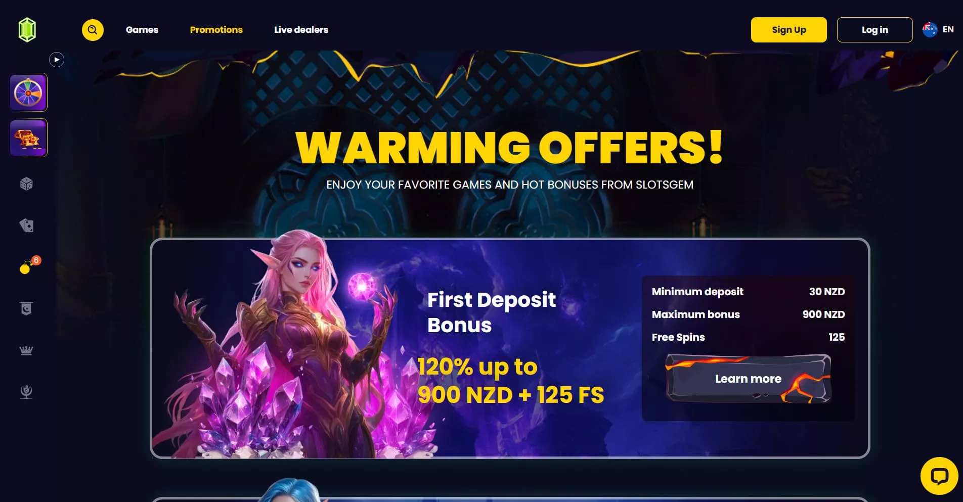 Slotsgem propagačné akcie