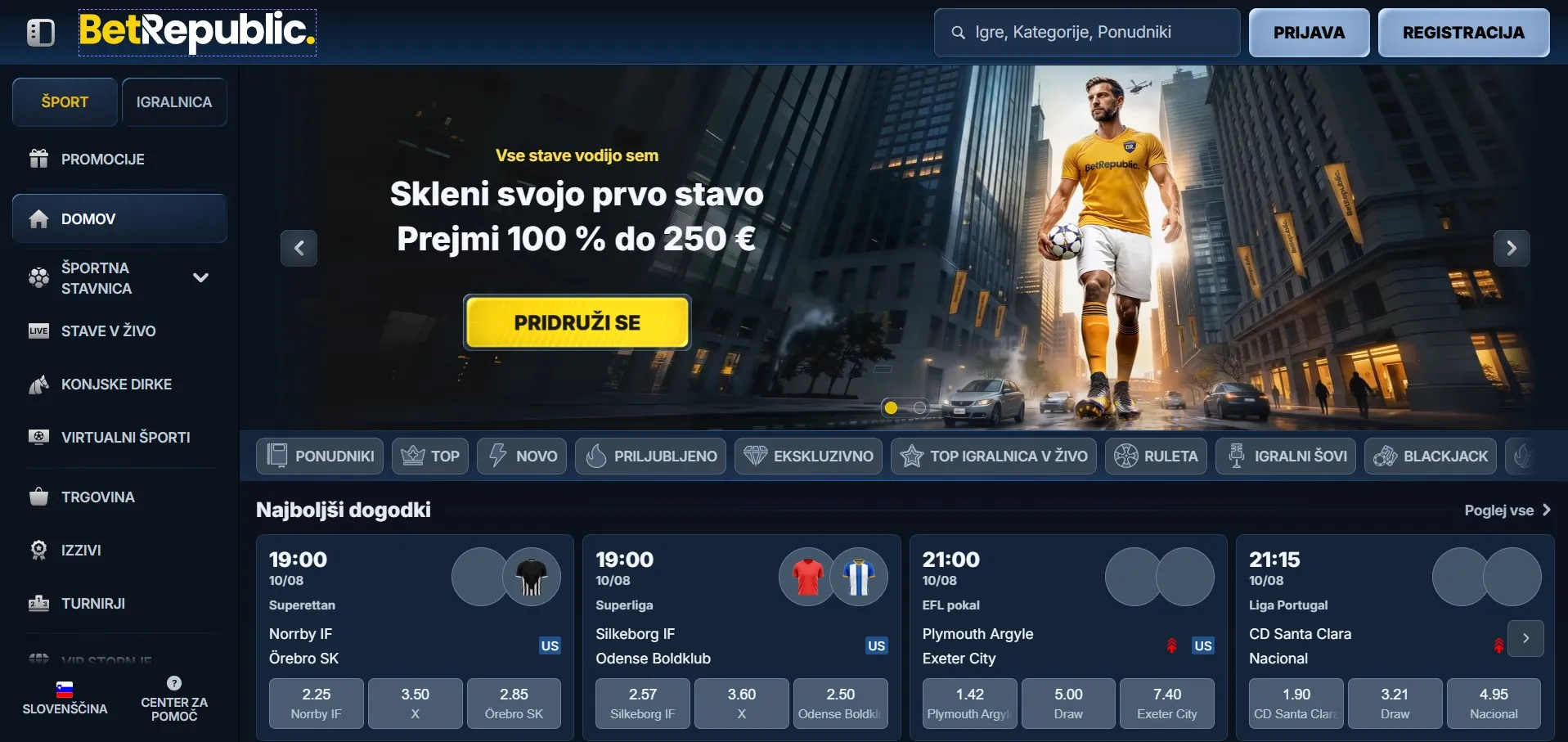 main BetRepublic kasíno – recenzia 2026 pre SK